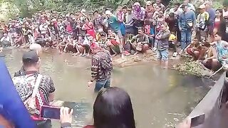 Two Men Die During Traditional Trial-by-Water Justice Ritual in The Philippines (Another Angle)