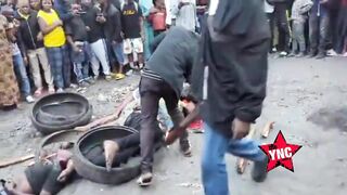Gang Of Thieves Murdered By Violent Mob In Congo (FULL)