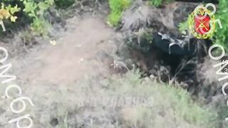 DRONE POST DUSTED INTO OBLIVION LAND BY ARTILLERY