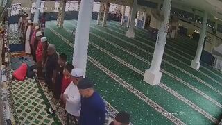 A worshipper suddenly died while prostrating during prayers at a mosque in Malaysia.