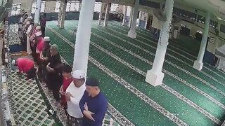 A worshipper suddenly died while prostrating during prayers at a mosque in Malaysia.