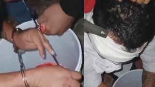 Blindfolded Captive Gets Fingers Cut Off At The Gunpoint