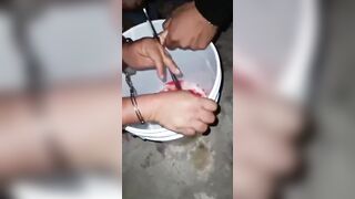 Blindfolded Captive Gets Fingers Cut Off At The Gunpoint