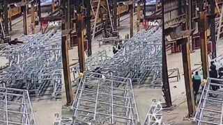 Turkey's Finest: Another Braindead Worker Squashed Flat Under Steel