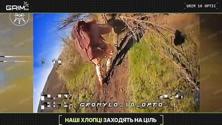 Drone ambush on a Russhits.