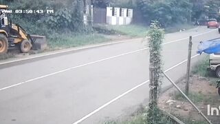 Old Man Walking On The Roadside Killed By Hit-And-Run Driver
