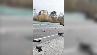 Female Driver Burned Alive in Fiery Crash in Russia