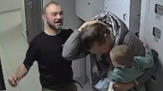 Woman Holding Child Punched And Kicked By Mad Husband In Russia