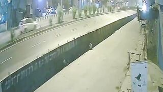 Uttarakhand Night Racers Treat Median Like a Finish Line