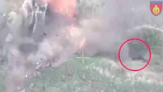 Corpse of ruzky monkey flies off to 15 meters