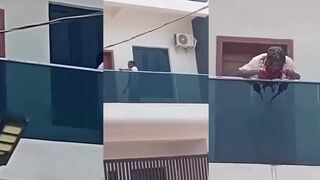 Man slits his own throat on balcony, Nigeria