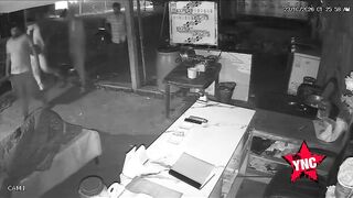 Sleeping Man Beaten And Shot Three Times Inside A Hotel In India (2 Angles)