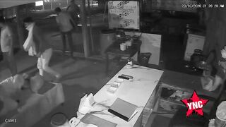 Sleeping Man Beaten And Shot Three Times Inside A Hotel In India (2 Angles)