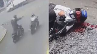 Sicarios Chase Man On Motorcycle And Execute Him In Cold Blood In Peru