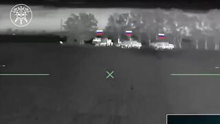 Drone VS truck full of Russians.