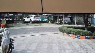 SUV Rams Motorcycle Then Abducts Rider in Broad Daylight