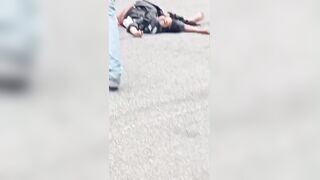 Woman Fell Off Motorcycle And Was Killed By Dump Truck