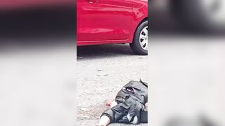 Woman Fell Off Motorcycle And Was Killed By Dump Truck