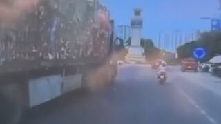 Woman Riding A Moped Run Over And Killed By Truck In Vietnam