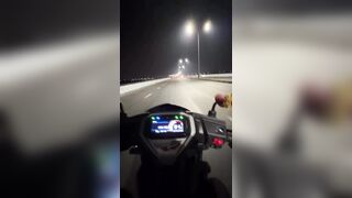 Scooter Stunt Ends in Crash In India