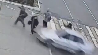 Female Driver Strikes Pedestrians at Crossing in Severobaykalsk, Russia