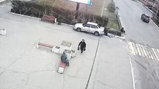 Female Driver Strikes Pedestrians at Crossing in Severobaykalsk, Russia