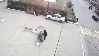 Female Driver Strikes Pedestrians at Crossing in Severobaykalsk, Russia