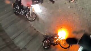 India Well of Death: Biker's Flaming Stunt Turns Into Instant BBQ