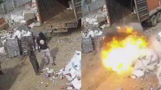 BOOM! Two Scrapyard Workers Injured Following Container Explosion