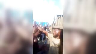 Woman Crushed By Container In Nigeria And Ejected Heart Still Beating  (More Angles)