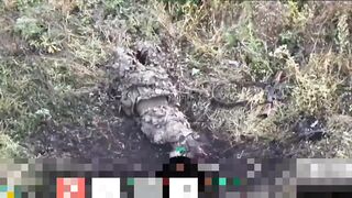 Daily suicide with a grenade, katsap blew up his belly instead of a head