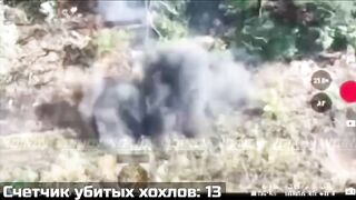 UKRAINIAN SOLDIERS RETURNED TO DUST BY RUSSIAN DRONE
