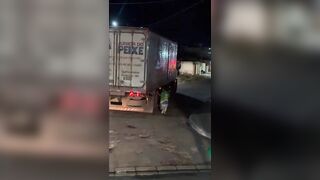 Truck Surfing Gone Wrong