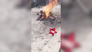 Thief Burns Alive As Villagers Watch And Enjoy