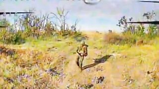 UAF ambush drone destroying ruzky watching a phone on battlefield