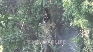 Suicide improvisation: katsap shoot in a grenade on his armor, and succeeed