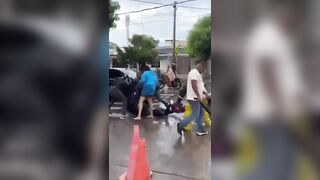 Man Who Stabbed His EX In The Face Attacked By Mob In Colombia