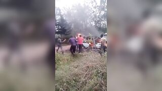 Man Caught Setting Stolen Car On Fire