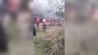 Man Caught Setting Stolen Car On Fire