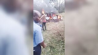 Man Caught Setting Stolen Car On Fire