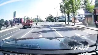 Speeding Truck Kills Wreckless Rider In China