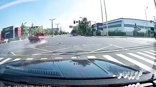 Speeding Truck Kills Wreckless Rider In China