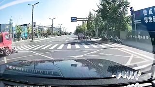 Speeding Truck Kills Wreckless Rider In China