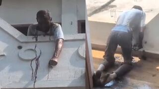 Man Electrocuted While Spitting Gutka From Balcony And Contacting Live Wire