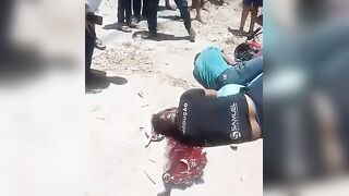 Two guys shot dead on their motocycle