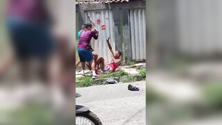 Thief Leaving Property Meets Angry Locals