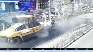 Wheelchair Bound Man Becomes One With The Pavement