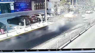 Wheelchair Bound Man Becomes One With The Pavement