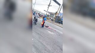 Peruvian Man Turned Into Road Pizza...