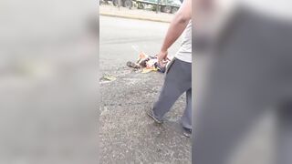 Peruvian Man Turned Into Road Pizza...
